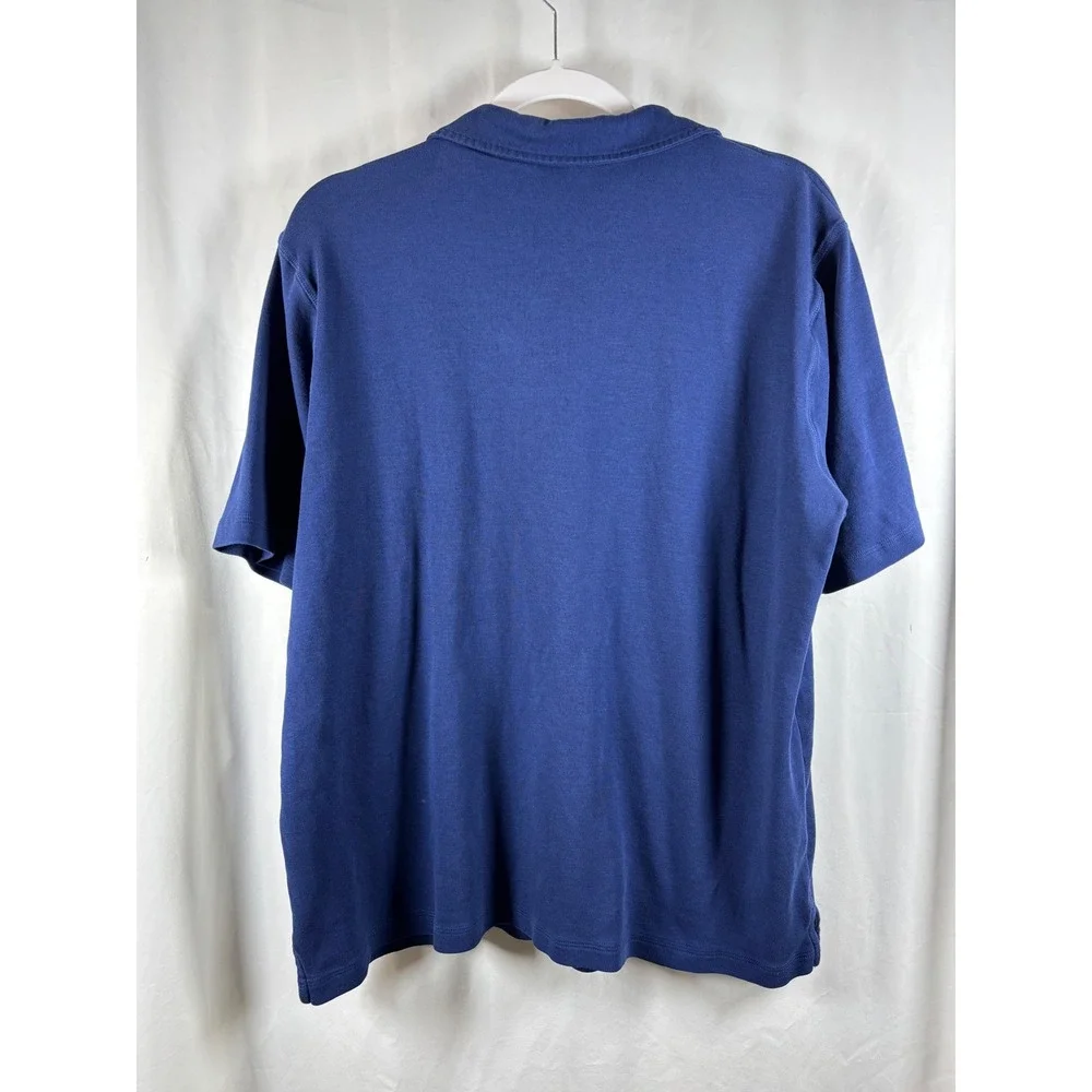 Mens Navy Blue Penn State Nittany Lions Polo Shirt Size XL‎ Embroidered Logo
